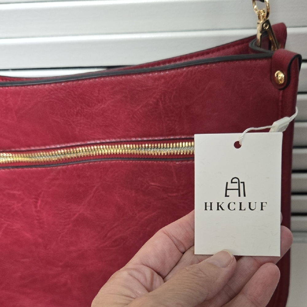 NWT HKCLUF Red Women's Crossbody